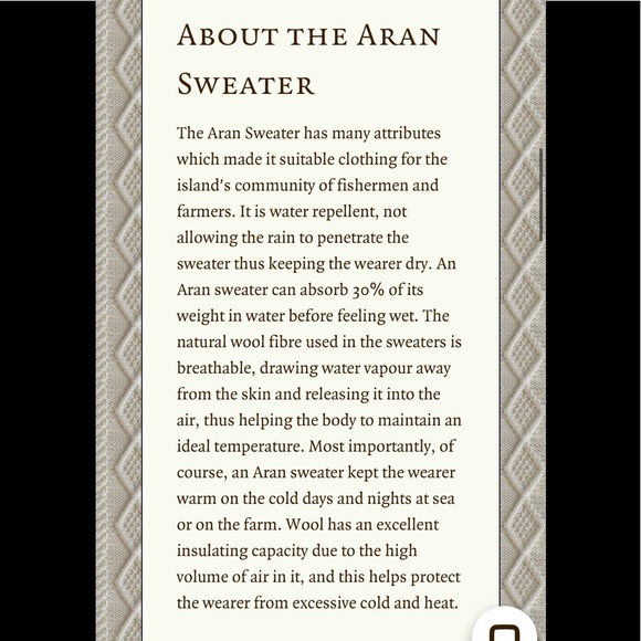 IRISH Aran Island Market authentic sweater - Picture 5 of 10